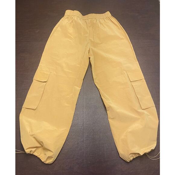 Anthropologie Pilcro Pull-On Cargo Pants Bronze M NWT Gorpcore - Picture 2 of 11